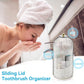 🌸 50% OFF NOW! 🌸 Sliding Lid Toothbrush Organiser – A Neat Little Home for Your Brushes. Wall-Mounted, Dustproof & Perfect for Small British Bathrooms & En-Suites 🏠