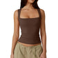 🎀BUY 1 GET 1 FREE🎁Women’s Square Neck Sleeveless Tank Top – Soft, Stretchy & Chic