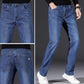 😎New Arrival👖Men's Elastic High Waist Straight Leg Jeans
