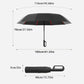 🔥Automatic Folding Umbrella – Windproof, Waterproof & Compact ☔ with Loop Buckle for Everyday Carry 🌬️💧
