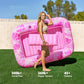 🥳2026 HOT SALE🥳💞50K+ SOLD!😎💦 63% OFF! Inflatable Tanning Pool Lounger – Smart spray cools you automatically. Detachable pillow, cup holders & safety handles. Holds 2 adults (350lb). Perfect for garden or beach! 🏖️🌞