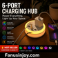 🔥Limited Time 50% OFF! 🔋 Bring you a unique charging atmosphere experience! Portable 6-Port Charging Station