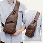 🎒🧳Men’s Multifunctional PU Leather Chest Bag – Adjustable Multi-Pocket Crossbody Bag for Travel & Daily Carry