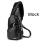 🎒🧳Men’s Multifunctional PU Leather Chest Bag – Adjustable Multi-Pocket Crossbody Bag for Travel & Daily Carry