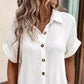 💎 60% OFF! 💎 Women's Buttoned Short Sleeve Pocket Shirt Dress – Cotton Blend, Relaxed Fit & Everyday Versatility (M–2XL) 👗🌿