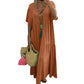 👗 LIMITED-TIME 50% OFF! ✨ Women's Casual Long Dress – V-Neck, Loose, Flowy 🌾