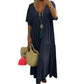 👗 LIMITED-TIME 50% OFF! ✨ Women's Casual Long Dress – V-Neck, Loose, Flowy 🌾