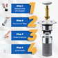 🚰 BUY 1 GET 1 FREE! ✨ Universal Pop-up Sink Drain Filter - Catches Debris & Prevents Clogs, Easy to Clean & Durable 🛠️📦