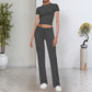 👕 LIMITED-TIME 50% OFF! ✨ Women's T-Shirt & Pants Set – Solid Color, Straight Leg, Casual 🍂