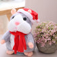 🎉LAST DAY SALE 50% OFF!!🎁Talking Hamster Plush Toy, Interactive Repeating Hamster Stuffed Doll for Kids & Party Gift 🐹