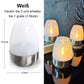 ✨Solar Power Tea Lights Outdoor Flameless Flicker IP65 Waterproof Table Lamp LED Candles with Dusk to Dawn Sensor for Lantern Garden Camping Party Home Decorations Warm Color🔥🕯️