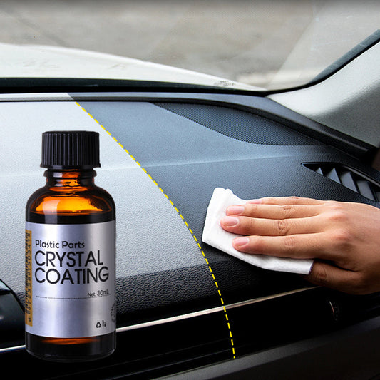 1-Step Plastic Trim Renewal – Restores Faded Car Interiors & Exteriors (No Painting Needed!)🎁Free Sponge