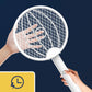 🔥 50% OFF Now 🦟💥 2-in-1 Electric Bug Zapper – Handheld & Racket Mode | Safe, Clean & Satisfying! ✅