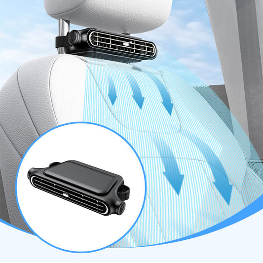 ❄️Car Seat Fan - USB Connectivity, Dual Turbines, Powerful Airflow