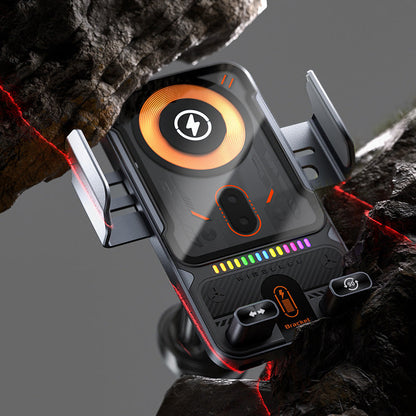 📢📢50%  OFF !! 🚗📱 2-in-1 Car Phone Holder & Wireless Charger – 360° Rotation, Strong Grip & Fast Charging 🔋