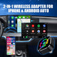 🔥2026 Hot Sale 50% Off🔥2-in-1 Draadloze Adapter voor iPhone & Android Auto
