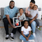 Family Handprint Set🖐️🎨 | Keepsake Frame Kit for 2-8 Members | Non-Toxic Paint Included 🎁✨