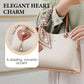 👜 LIMITED-TIME 50% OFF! ✨ Elegant Women's Tote Bag with Shining Heart Charm – Soft Synthetic Leather, Adjustable Strap 💖