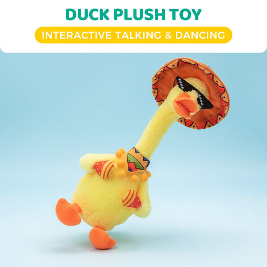 ⏳Time-Limited Special⏰Interactive Talking & Dancing Duck Plush Toy