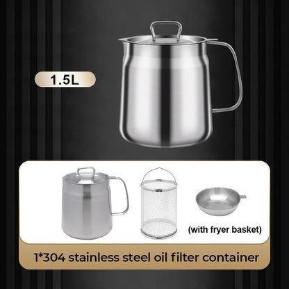 🛢️ 60% OFF! ⚙️ MULTI-FUNCTION OIL FILTER CONTAINER - Large Capacity & Stainless Steel, Easy-Pour Spout for Clean Oil Changes, Durable and Leak-Proof 🔧🚗