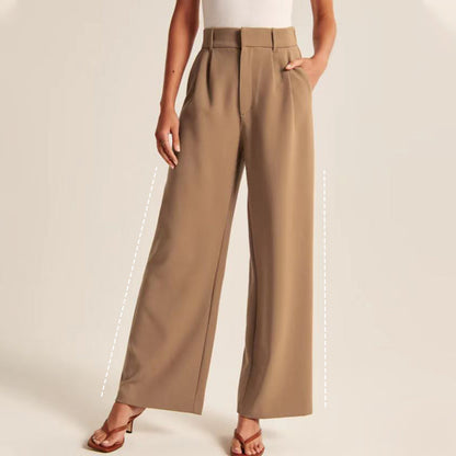 ⏳Last Day Sale 49% OFF🔥Women's Smart & Casual High Waisted Straight Leg Work Trousers👖