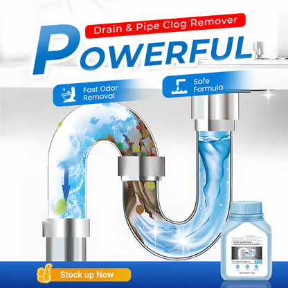 🥳2026 HOT SALE🥳💞50K+ SOLD!⚡ 🧴50% OFF! Powerful Pipe Clog Remover – Any pipe, any clog, one solution! Fast-acting formula dissolves hair, grease & grime. Keep your drains flowing. 🔄🚿