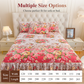 3-Piece Floral Ruffled Bed Skirt Set