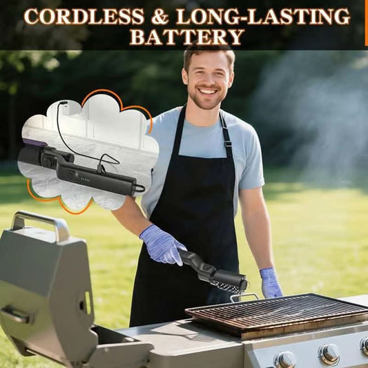 🔥66% OFF NOW! 🍖 Cordless Electric BBQ Brush Cleaner – Deep Cleaning, Long Handle & Rechargeable 🔋