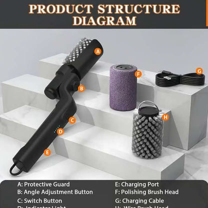 🔥66% OFF NOW! 🍖 Cordless Electric BBQ Brush Cleaner – Deep Cleaning, Long Handle & Rechargeable 🔋