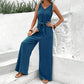 ⏳Time-Limited Special⏰Women's Solid Waist Tie Jumpsuit