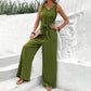 ⏳Time-Limited Special⏰Women's Solid Waist Tie Jumpsuit