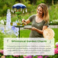 Metal Frog-Shaped Bird Feeder Stake