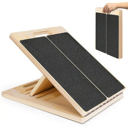 🔈🔈50% OFF🏃‍Adjustable Wooden Slant Board for Calf Stretching