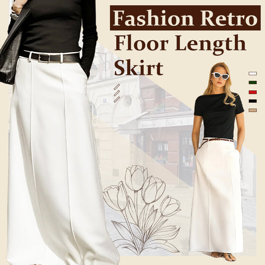 👒New Arrival 60% OFF🎐Women’s Fashion Retro Floor Length Skirt🌊