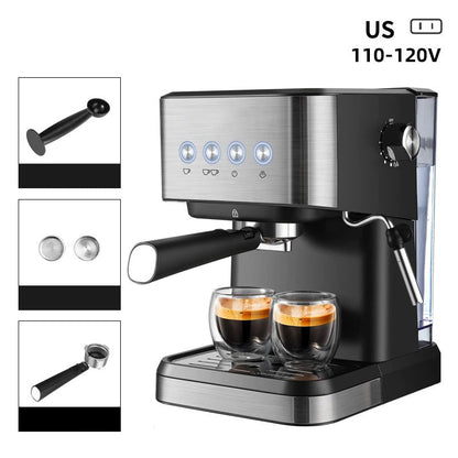 ☕Espresso machine for home use with steam wand