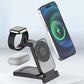📱  3-in-1 Foldable Magnetic Wireless Charger – Strong Magnetic Adsorption, Foldable Portable Design, Fast Charging & Wide Compatibility ⚡