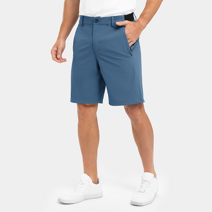 ⏰ Now only 50% off!OFF💥Men's Solid Color Flat Front Shorts