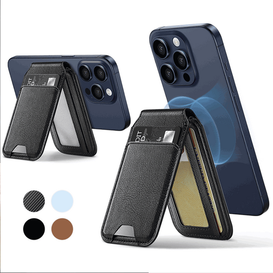 Magnetic Adjustable Phone Stand Wallet Card Holder
