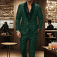 🔥PROMOTION - 60%OFF🎉 Men's Black Sparkle Tuxedo Suit Set  &✈ FREE UK DELIVERY🚀