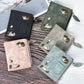 Women's Bi-Fold Wallet with Cat Embroidery