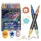24 Colors Dual-Tip Glitter Marker Set
