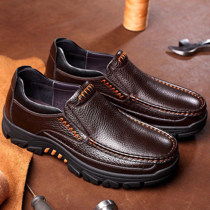 👞 60% OFF NOW! ✨ Men's Lightweight Non-Slip Breathable Retro Business Shoes – Comfortable, Timeless Style & Perfect for the Office 🚶
