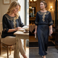 👚 LIMITED-TIME 50% OFF! 💥Women's Embroidered Cotton-Linen Blend Blouse – Floral Cutouts, Round Neck, Relaxed Fit ✨