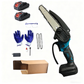 6-Inch Mini Portable Cordless Electric Chainsaw