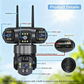 📢📢50% OFF !!!⏰6K 9MP Outdoor Wi-Fi Security Camera | 10x Zoom, 3 Lenses, 360° PTZ | IP66 Waterproof, Color Night Vision, Two-Way Audio, Motion Tracking
