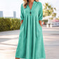 📢50% OFF !!⏰Women's Casual V-Neck Midi Dress with Pockets
