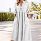 📢50% OFF !!⏰Women's Casual V-Neck Midi Dress with Pockets
