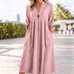 📢50% OFF !!⏰Women's Casual V-Neck Midi Dress with Pockets