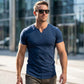 👕 LIMITED-TIME 50% OFF! 💪 Men's Casual Solid Athletic V-Neck T-Shirt – Slim Fit, Premium Stretch, Modern Style ✨
