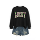 Women's Lucky Shamrock Graphic Sweatshirt